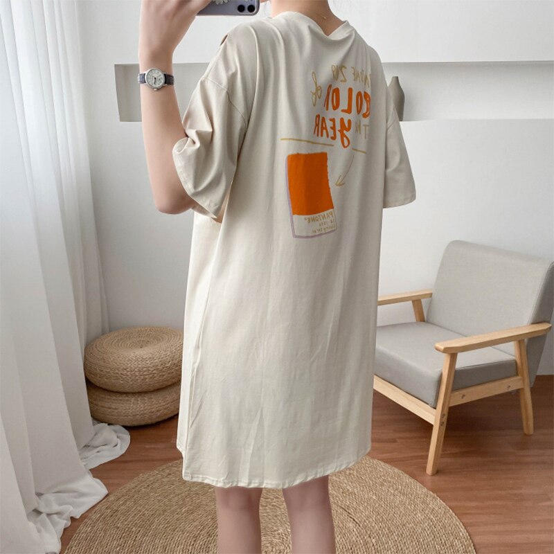 Maternity Mid-length short Sleeve Clothing Pregnancy Breastfeeding Clothes - integrityhomedecor