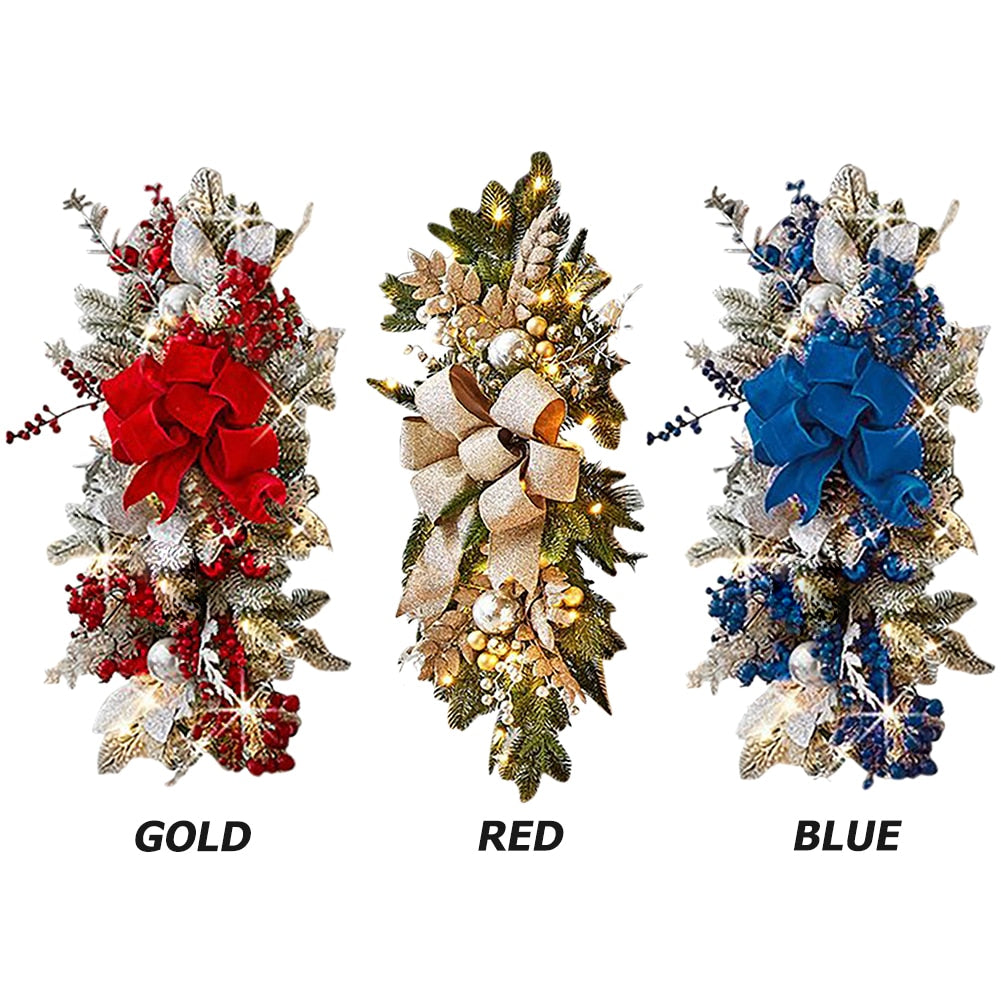 Christmas Cordless Prelit Stairway Trim - integrityhomedecor