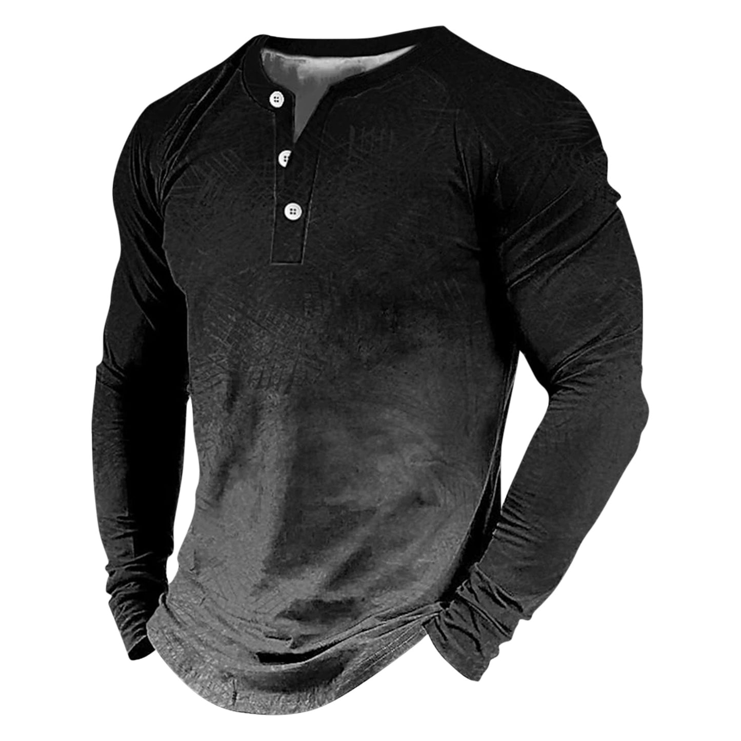 Men's Long Sleeve Solid Color Tops New Streetwear Casual Fashion - integrityhomedecor