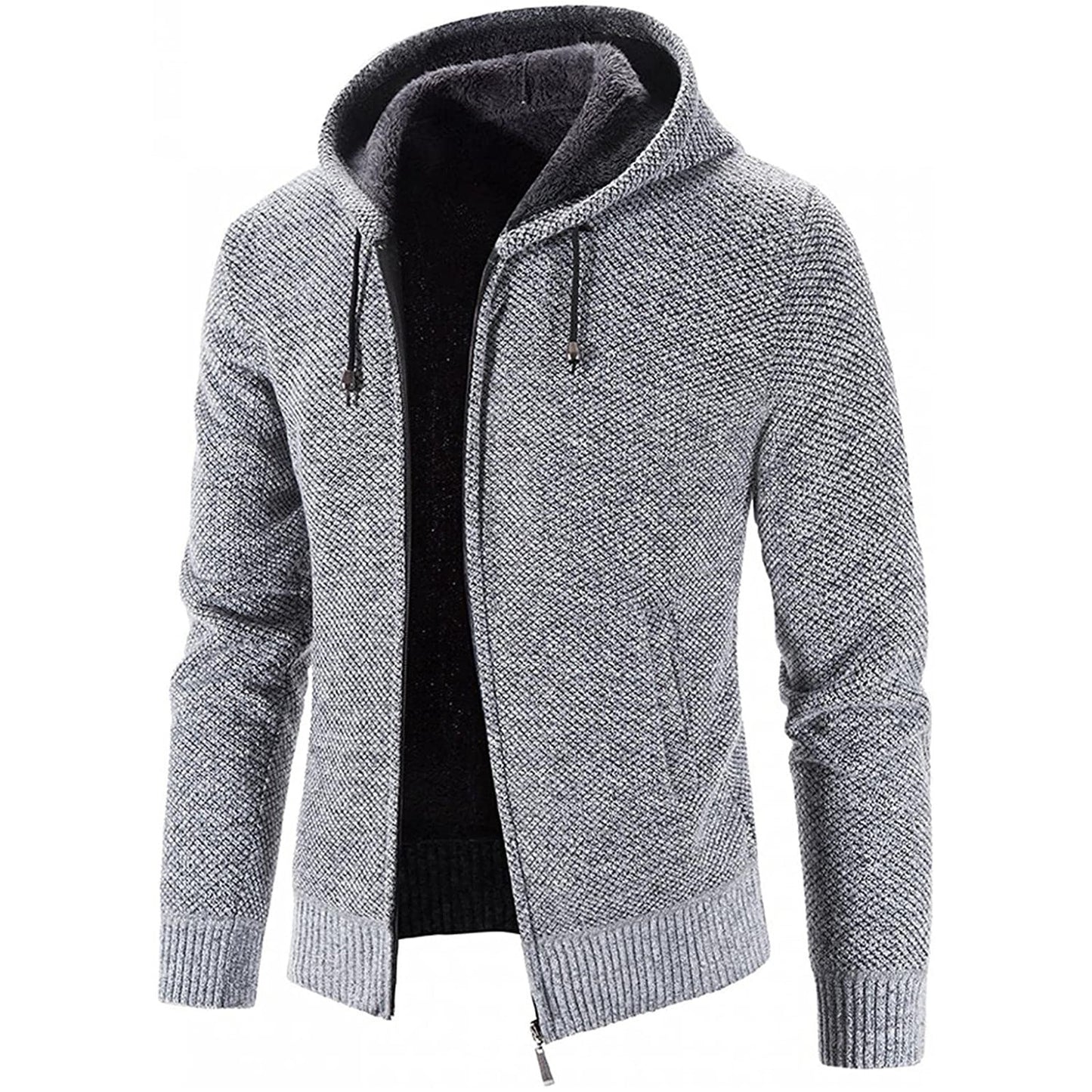Men‘s jacket Hoodie Zipper Long Sleeve - integrityhomedecor