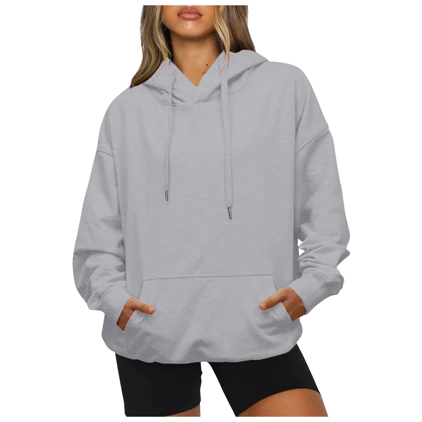 Women's Hoodies Loose Pocket Sweatshirt Pullover - integrityhomedecor