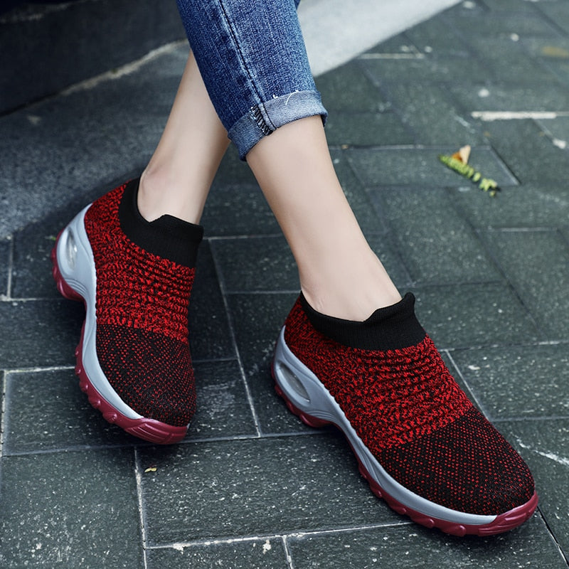 Women Mesh Light Breathable Jogging Shoes - integrityhomedecor