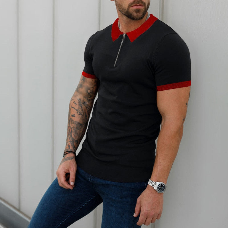 Men's polo Shirt Slim Fit Short Sleeve - integrityhomedecor