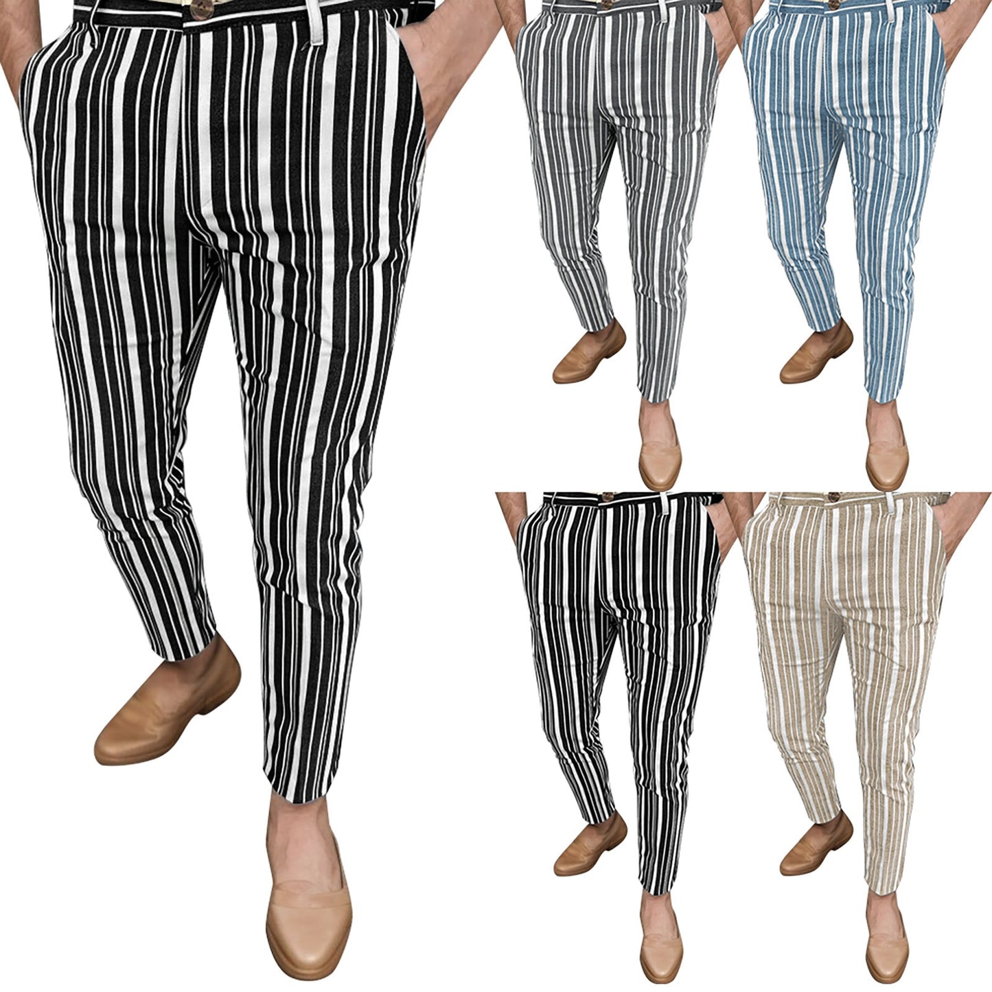 Men‘s Striped Vintage pants Loose Fit - integrityhomedecor