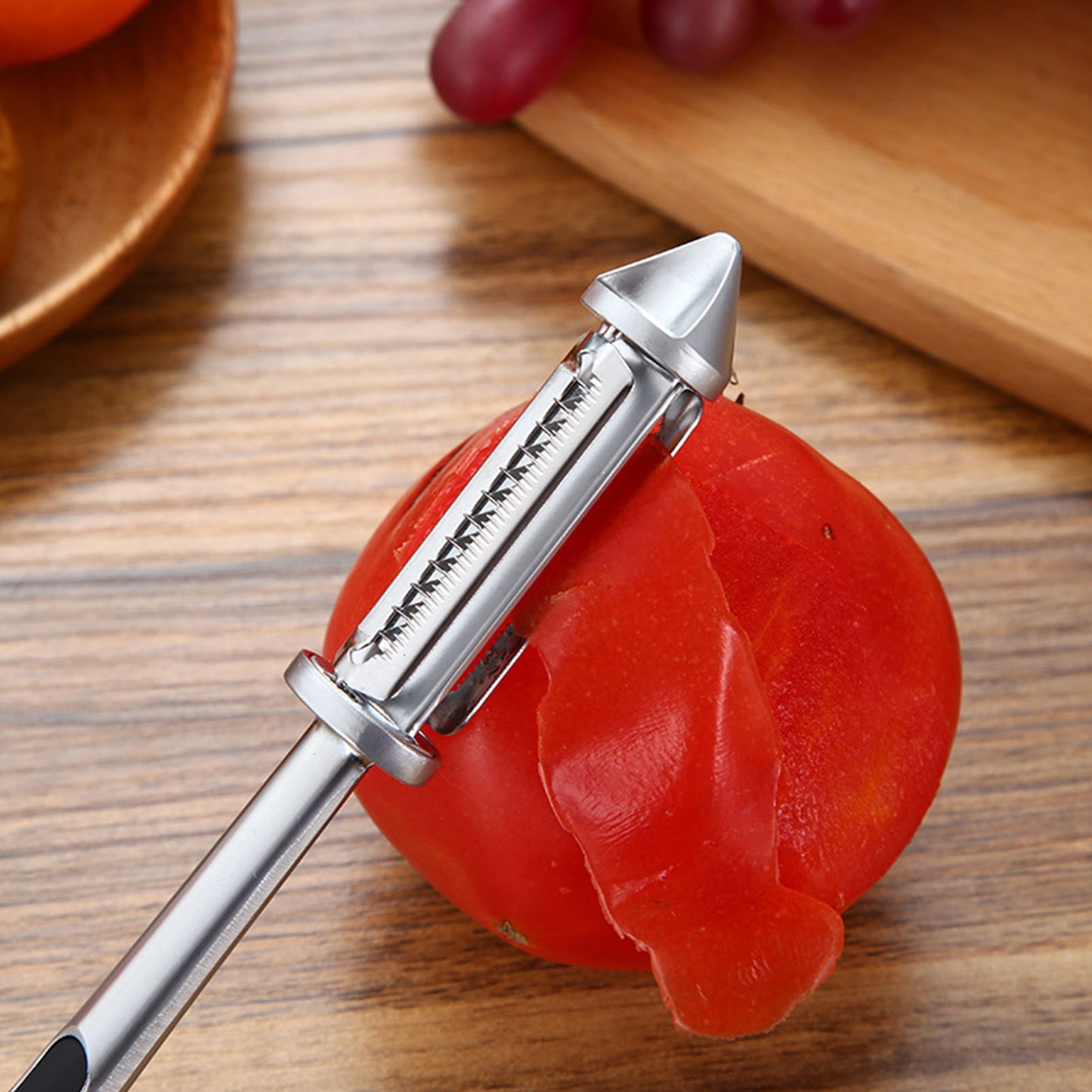 Vegetable Peeler Stainless Steel 2 In 1 Potato Peelers With Non-slip Handle Kitchen Peelers For Carrot Cucumber Gadget Vegetable - integrityhomedecor