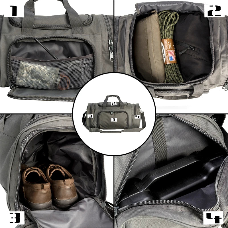 Outdoor Waterproof Travel Sport Bag With Shoes Compartment