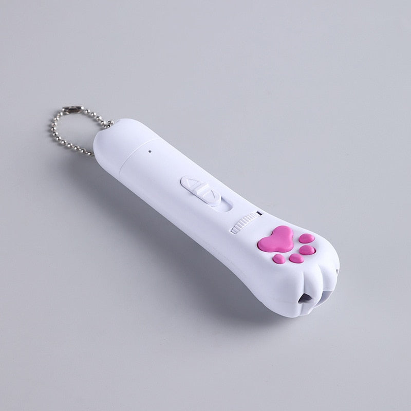 6 in 1 USB Pet LED 1 mw Laser Cat Laser Transform pattern Rechargeable Toy Interactive Bright Animation Pointer Light Pen Toys - integrityhomedecor