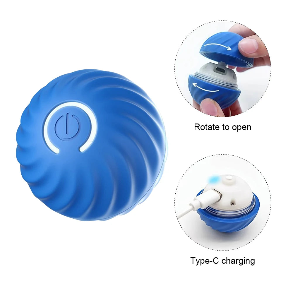 1-5pcs Smart Automatic Bouncing Interactive Rolling Ball