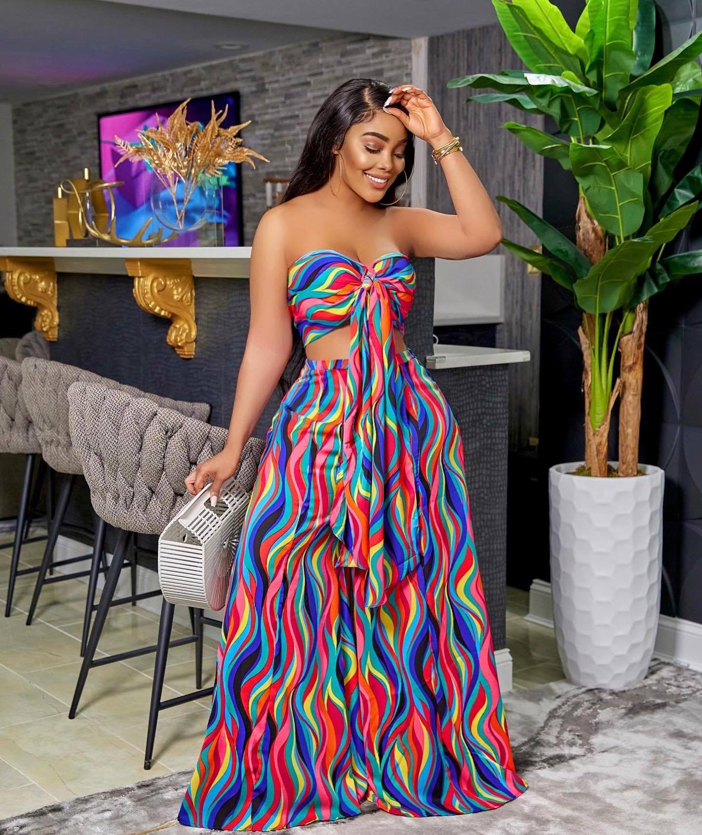 Strapless Long Pants Set 2 Piece - integrityhomedecor