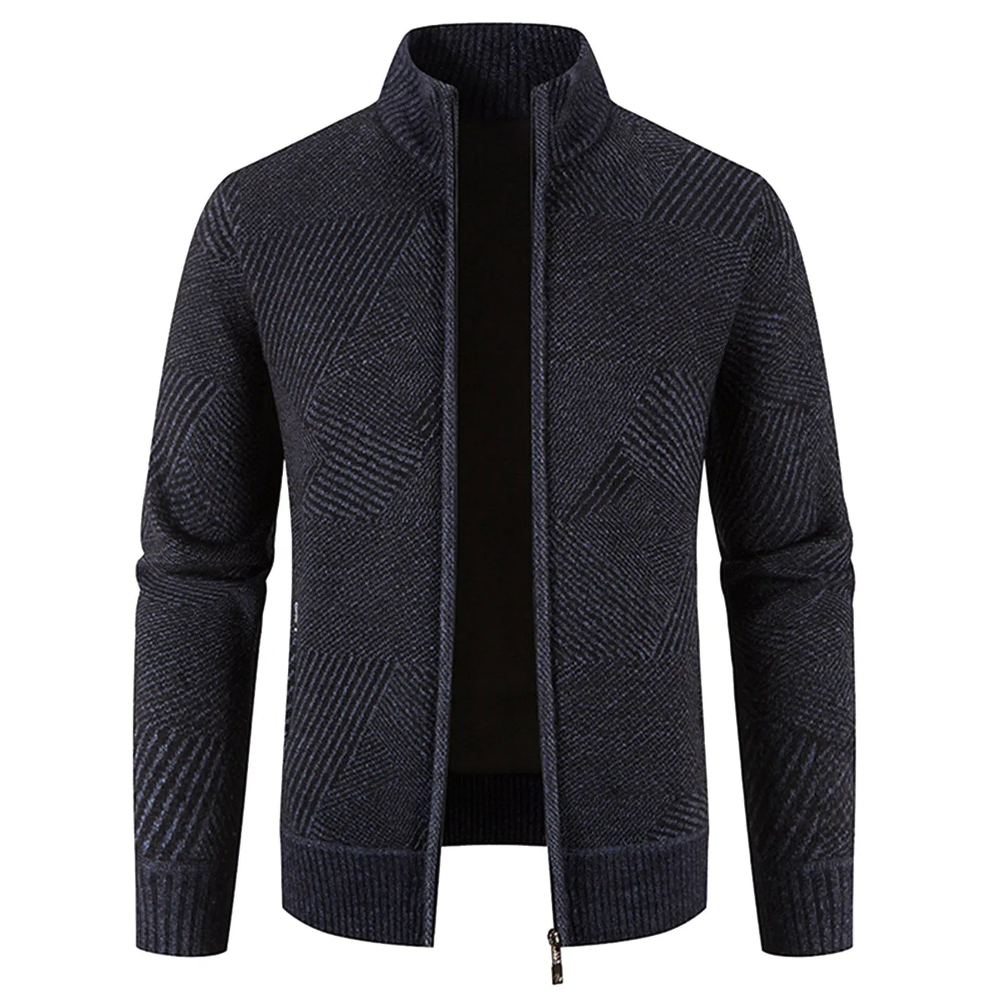 Men's Knitted Long Sleeve Cardigan Fleece - integrityhomedecor