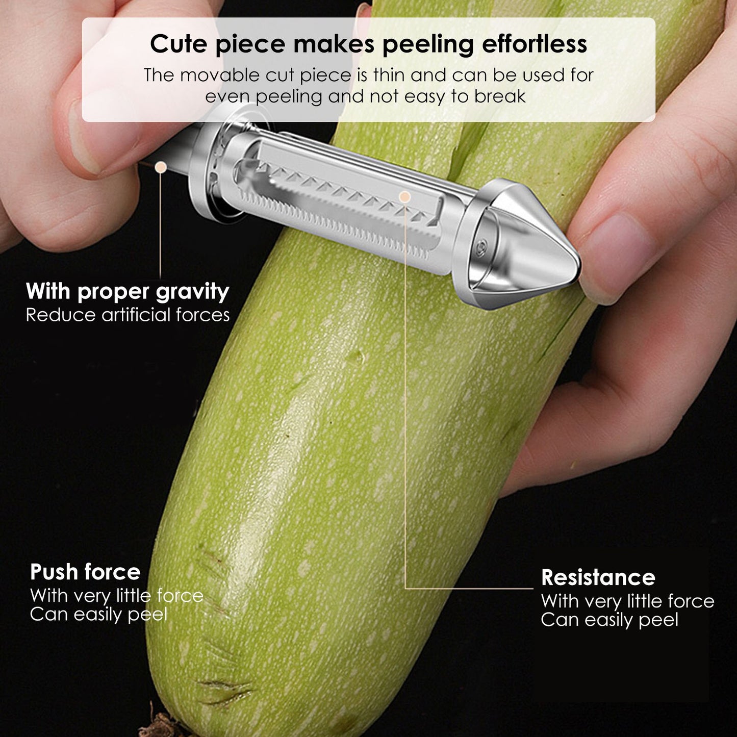 Vegetable Peeler Stainless Steel 2 In 1 Potato Peelers With Non-slip Handle Kitchen Peelers For Carrot Cucumber Gadget Vegetable - integrityhomedecor
