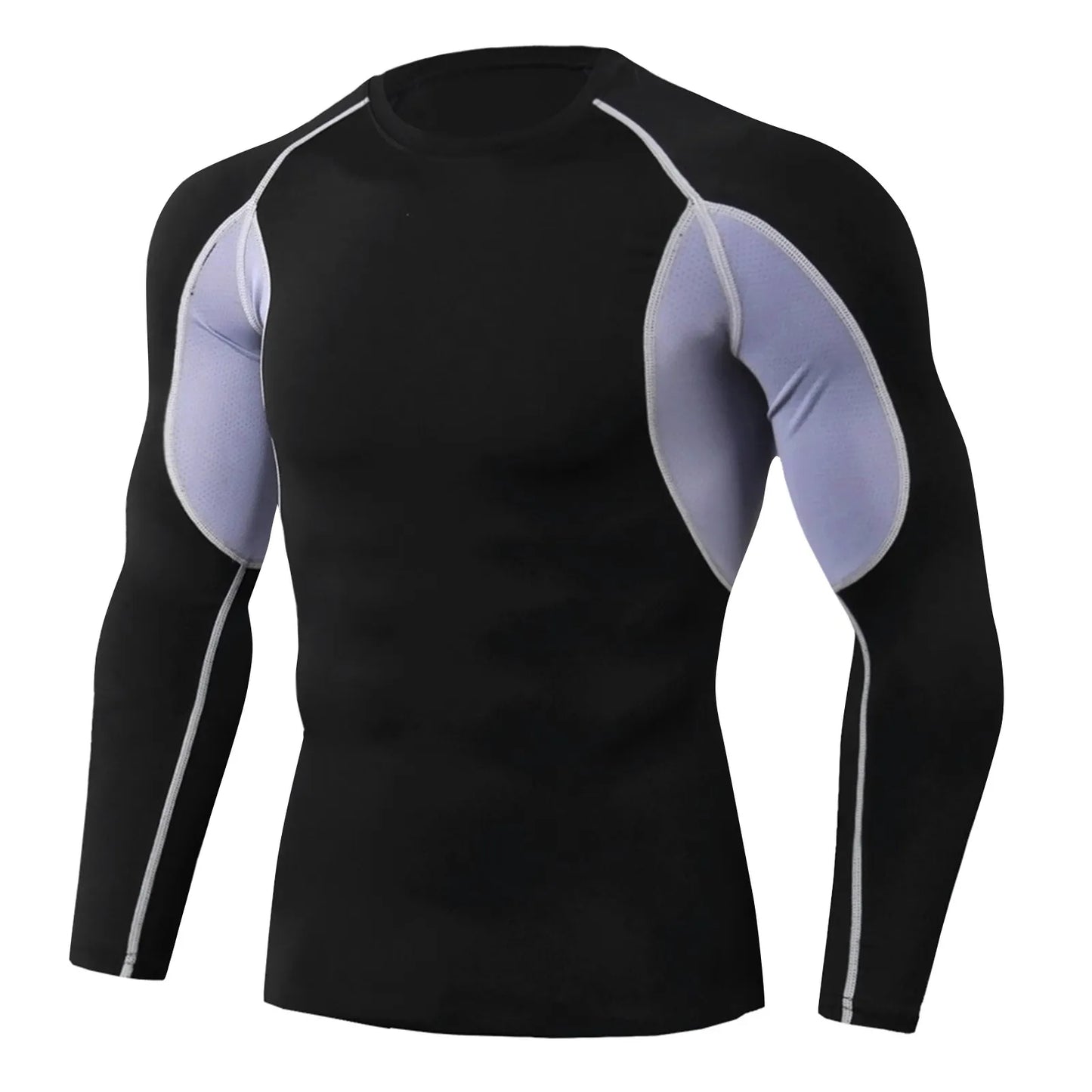 Men's Compression Under Layer Top Long Sleeve Sports - integrityhomedecor