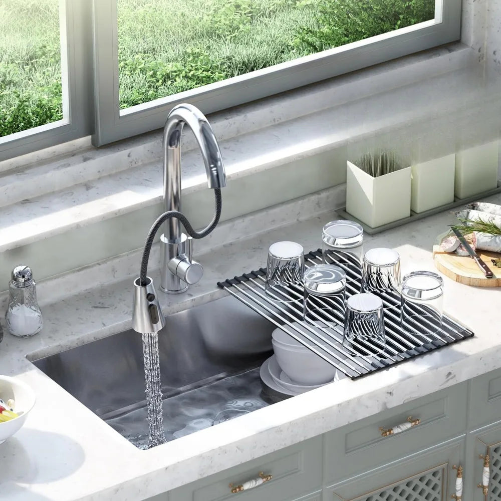 Kitchen Sink 30 Inch Stainless Steel Drying Rack