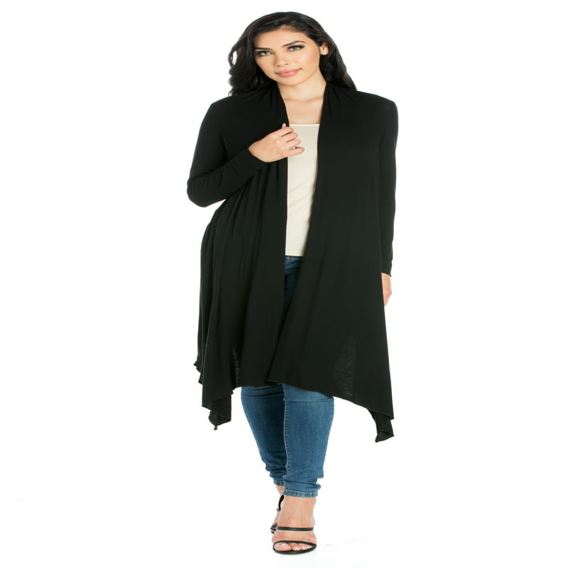 Women's Extra Long Open Front Cardigan - integrityhomedecor