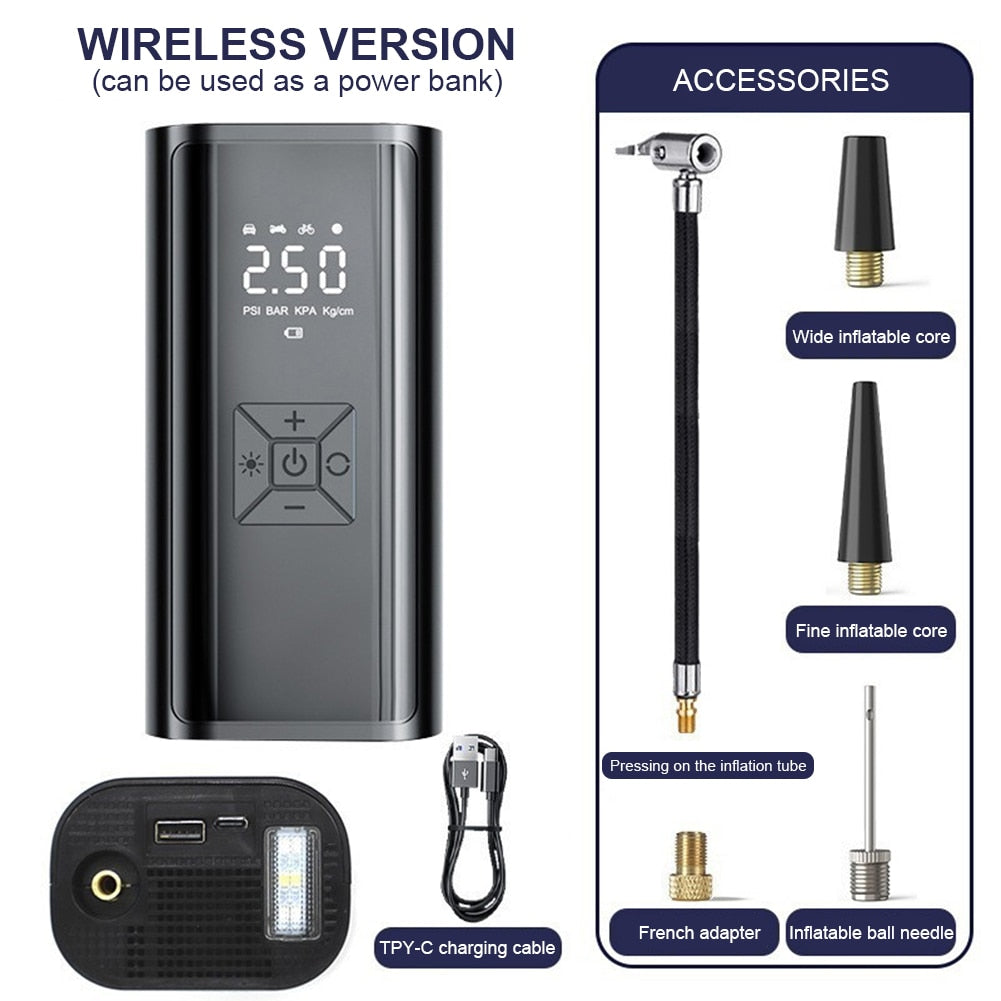 Portable Air Compressor LCD Display - integrityhomedecor