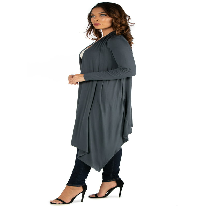 Women's Extra Long Open Front Cardigan - integrityhomedecor