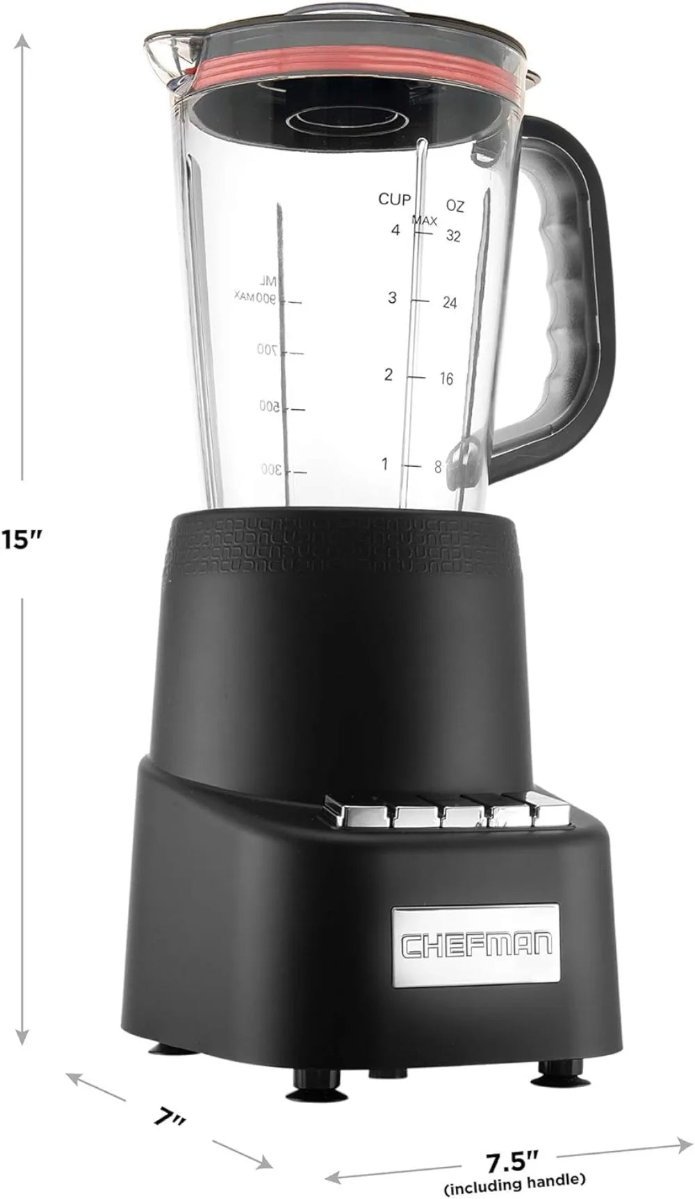 Chefman Blending System, 12-Piece Set, 3 Programmed Speeds