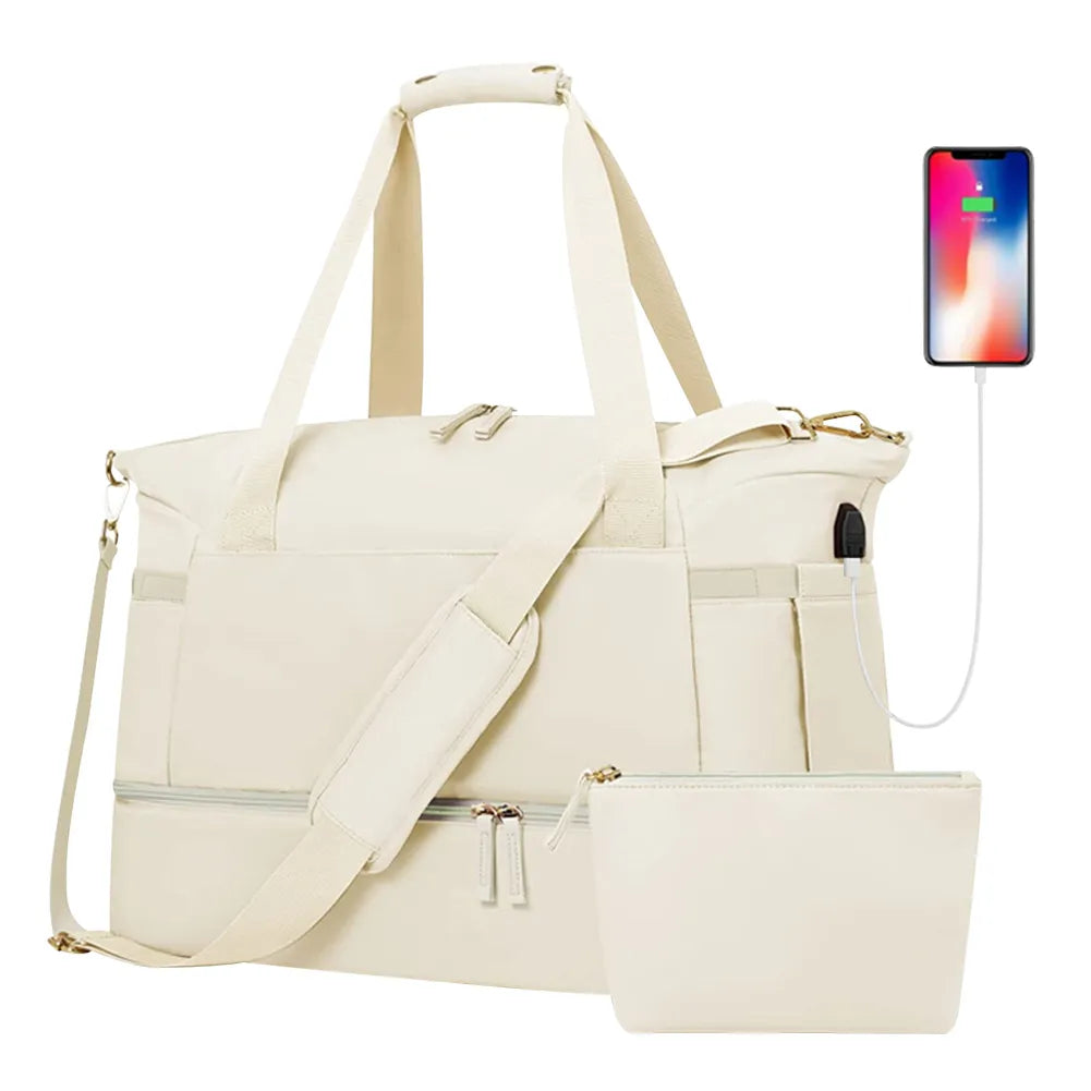 Women's Fitness Bag with Shoe Compartment