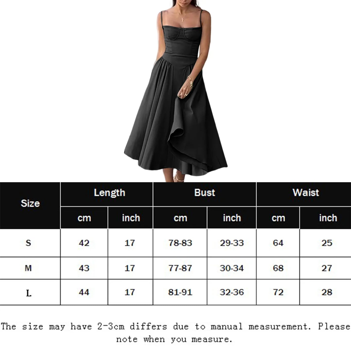 Women's Spaghetti Strap Dress Sleeveless Pleated - integrityhomedecor