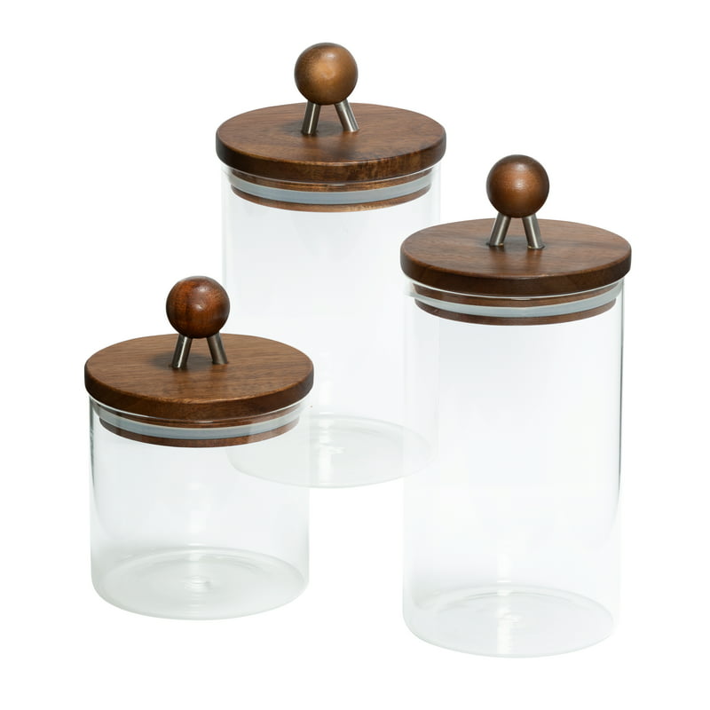 Acacia Canisters -Set of 3 - integrityhomedecor