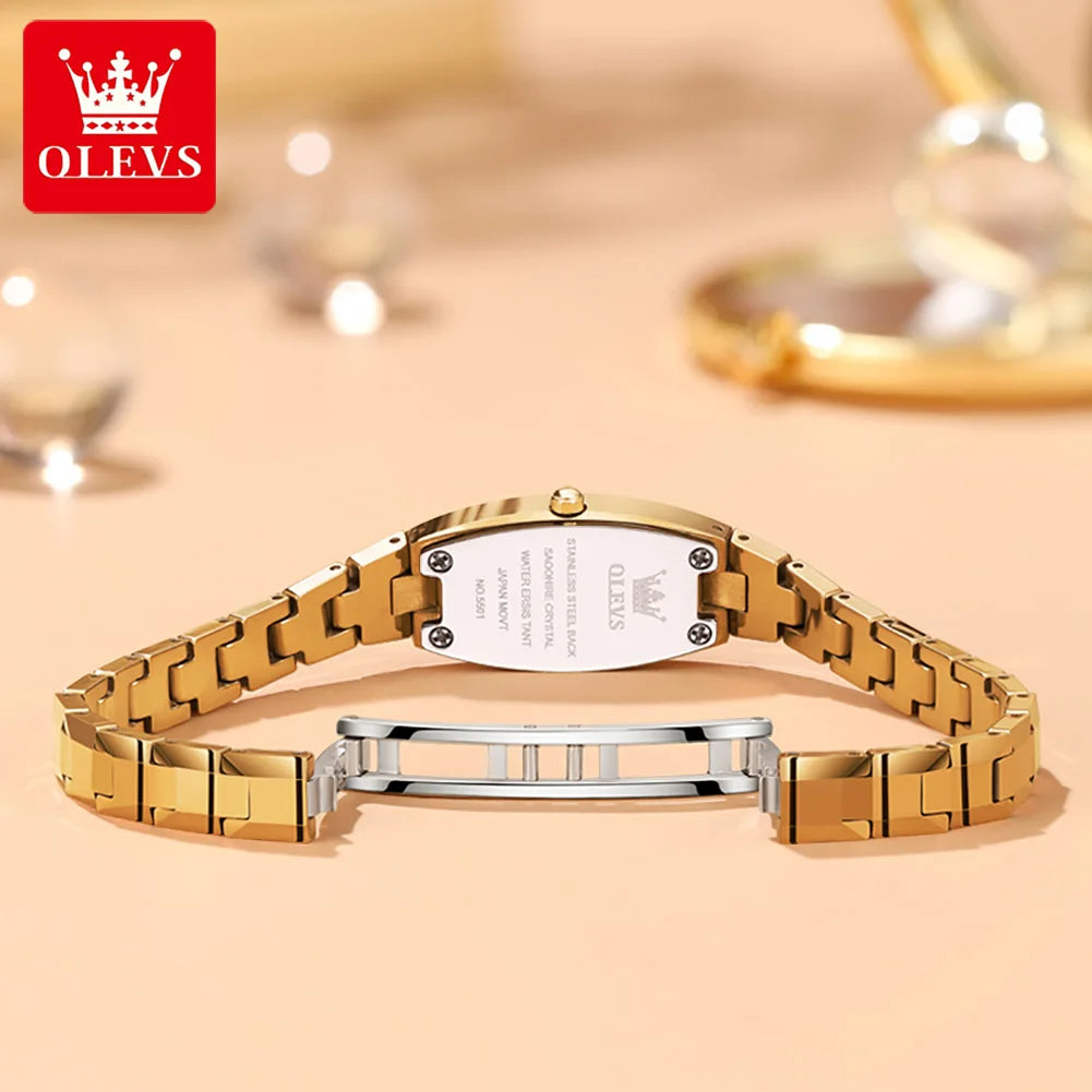 Quartz Watch For Women Wine Barrel Shape Dial