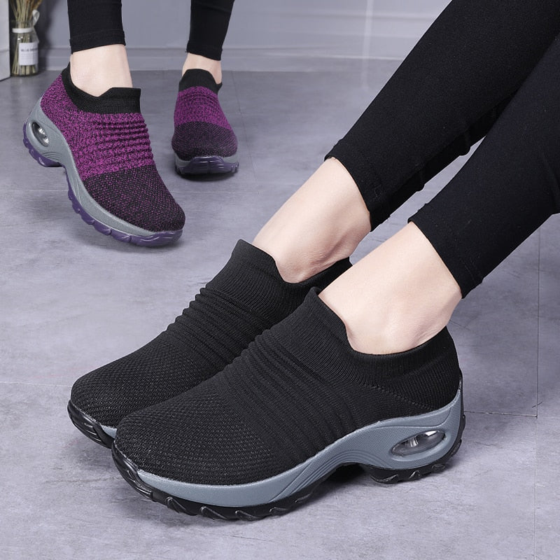 Women Mesh Light Breathable Jogging Shoes - integrityhomedecor