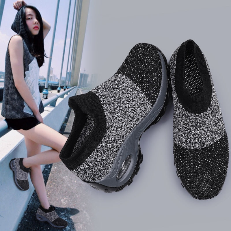 Women Mesh Light Breathable Jogging Shoes - integrityhomedecor