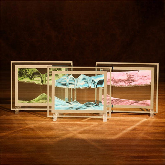 3d Moving Sand Picture Glass - integrityhomedecor