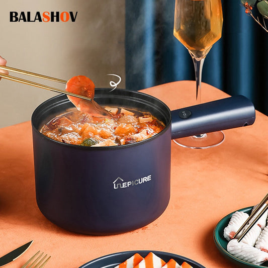 220V Mini Electric Cooker Multi-Function All-In-One Pot Double Layer Household Noodle Cooker Non-Stick Hot Pot Kitchen Tool - integrityhomedecor