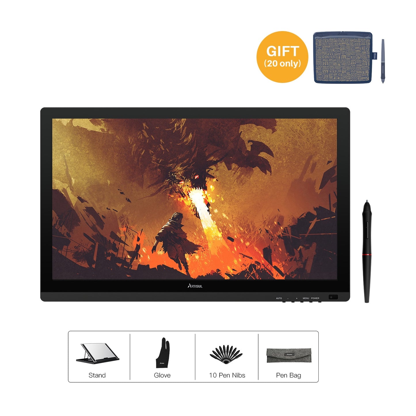 Graphic Tablet with 21.5 inch Screen Drawing Tab - integrityhomedecor