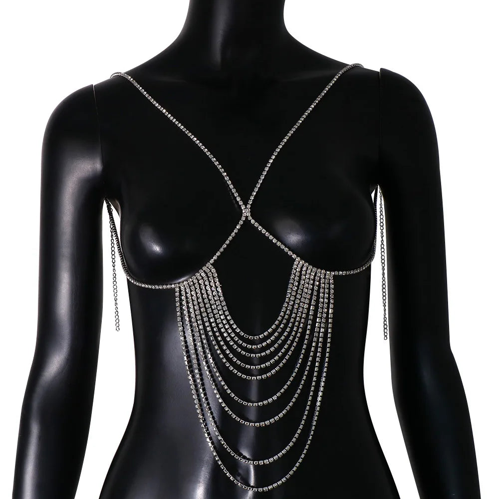 Chest Chain Jewellery Bra Belly Harness