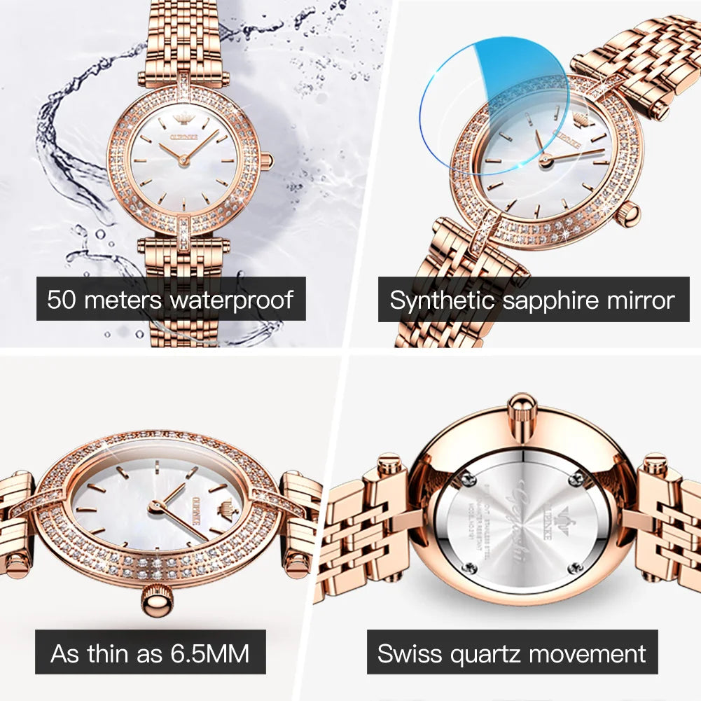 Quartz Watch Sapphire Mirror Alloy