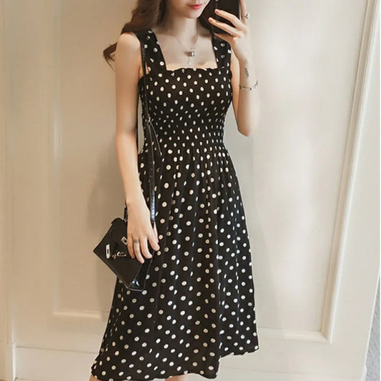 Women's Polka Dot Pullover Dress - integrityhomedecor