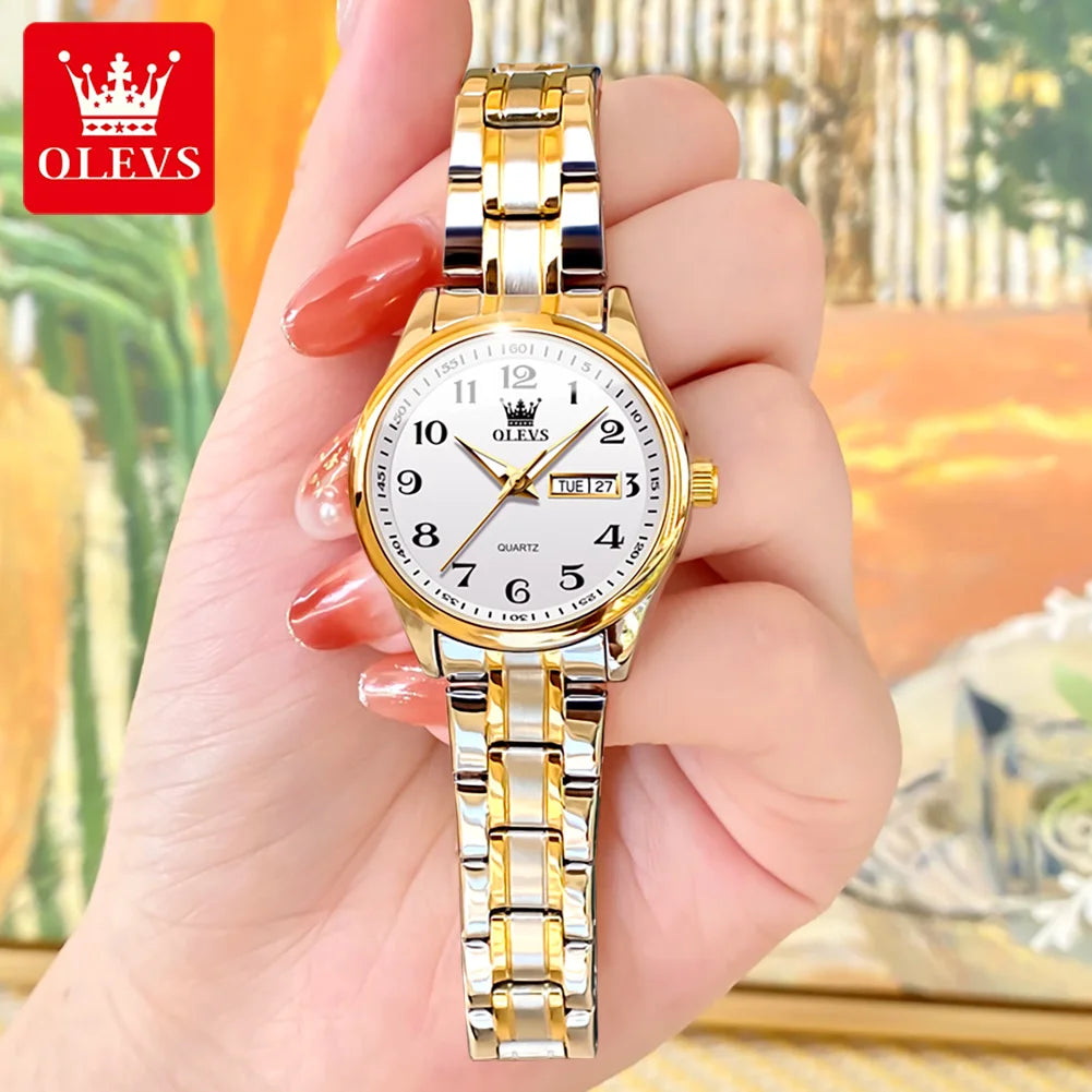 Ladies Quartz Wrist watch Waterproof Stainless Steel