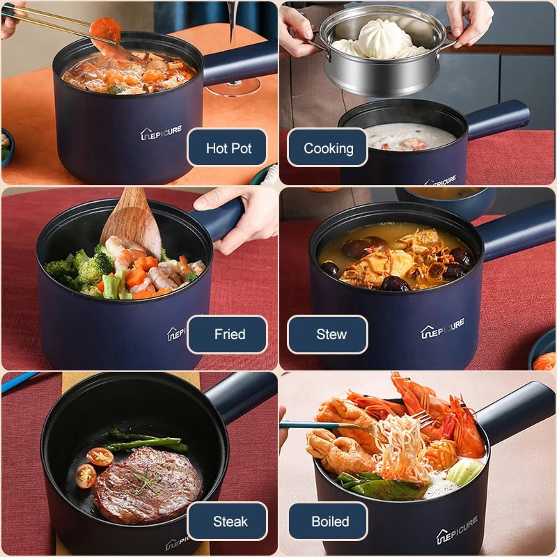 Electric Cooker Machine Non-stick Pan Single/Double Layer 1-2 People Rice Cooker 110V 220V Household Hot Pot Foy Home - integrityhomedecor