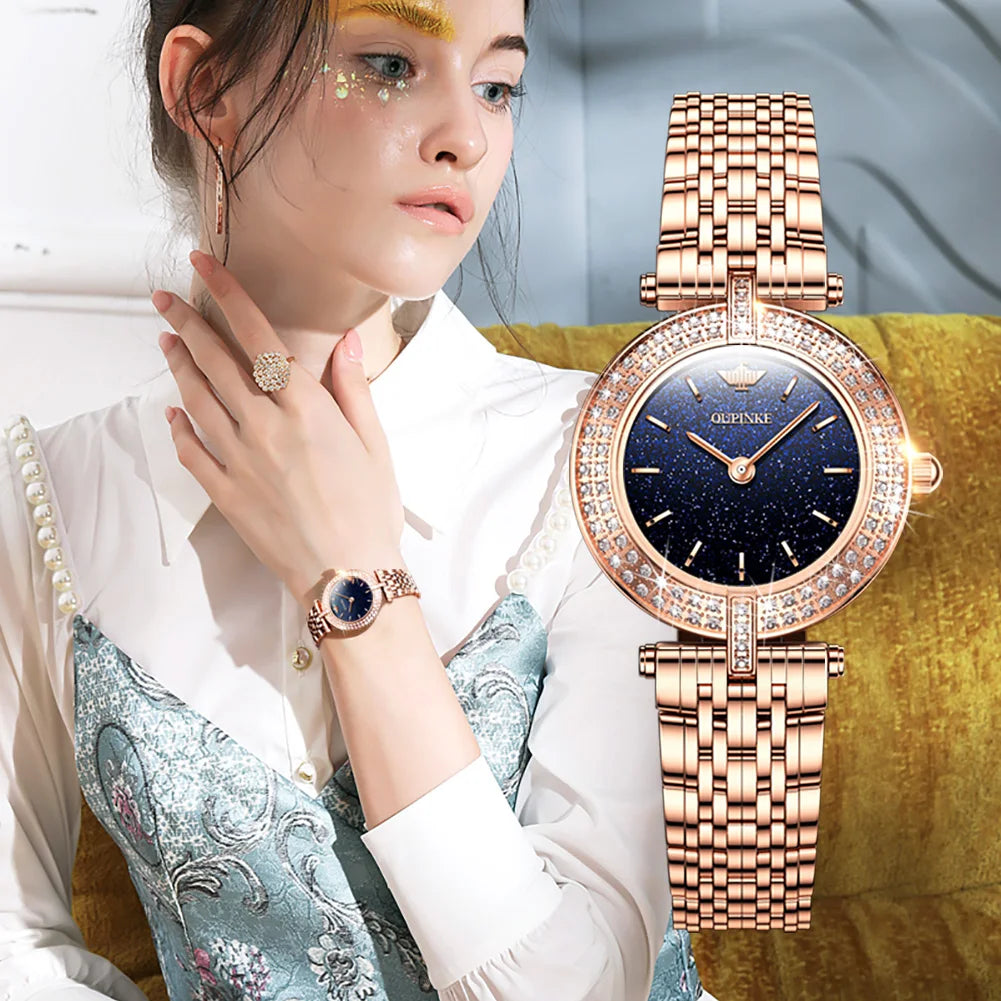 Quartz Watch Sapphire Mirror Alloy