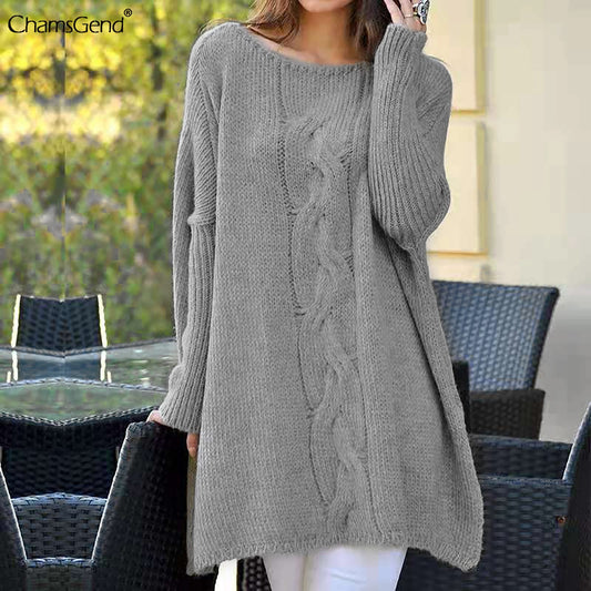 Women Autumn Casual Long Sleeve Pullover O Neck - integrityhomedecor