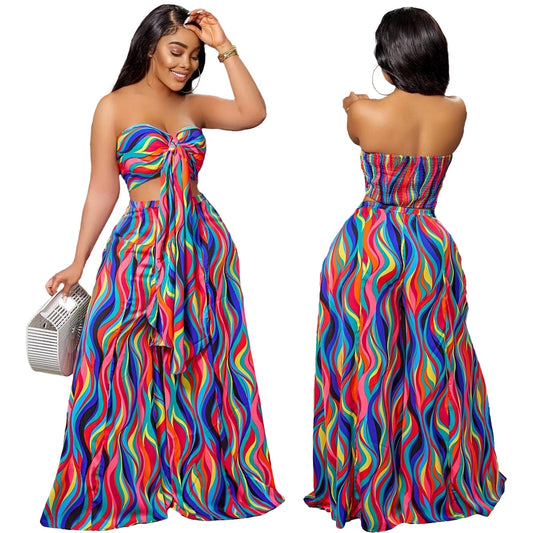 Strapless Long Pants Set 2 Piece - integrityhomedecor